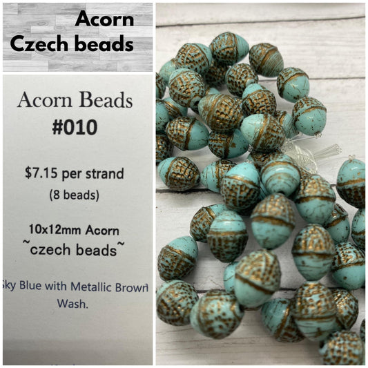 Acorn Beads 10x12mm #010