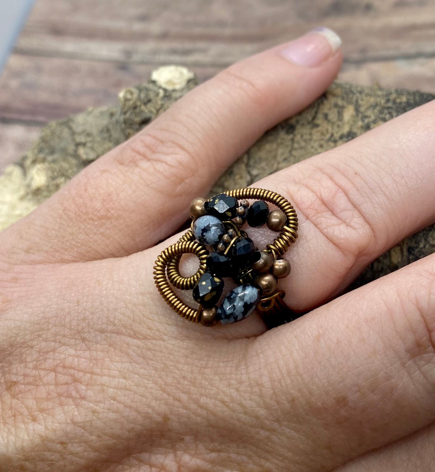 Size 9 handmade ring.  Item #1123-13