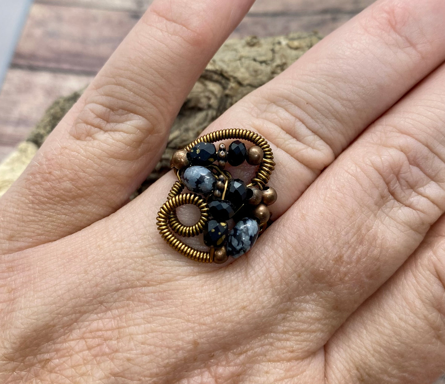 Size 9 handmade ring.  Item #1123-13