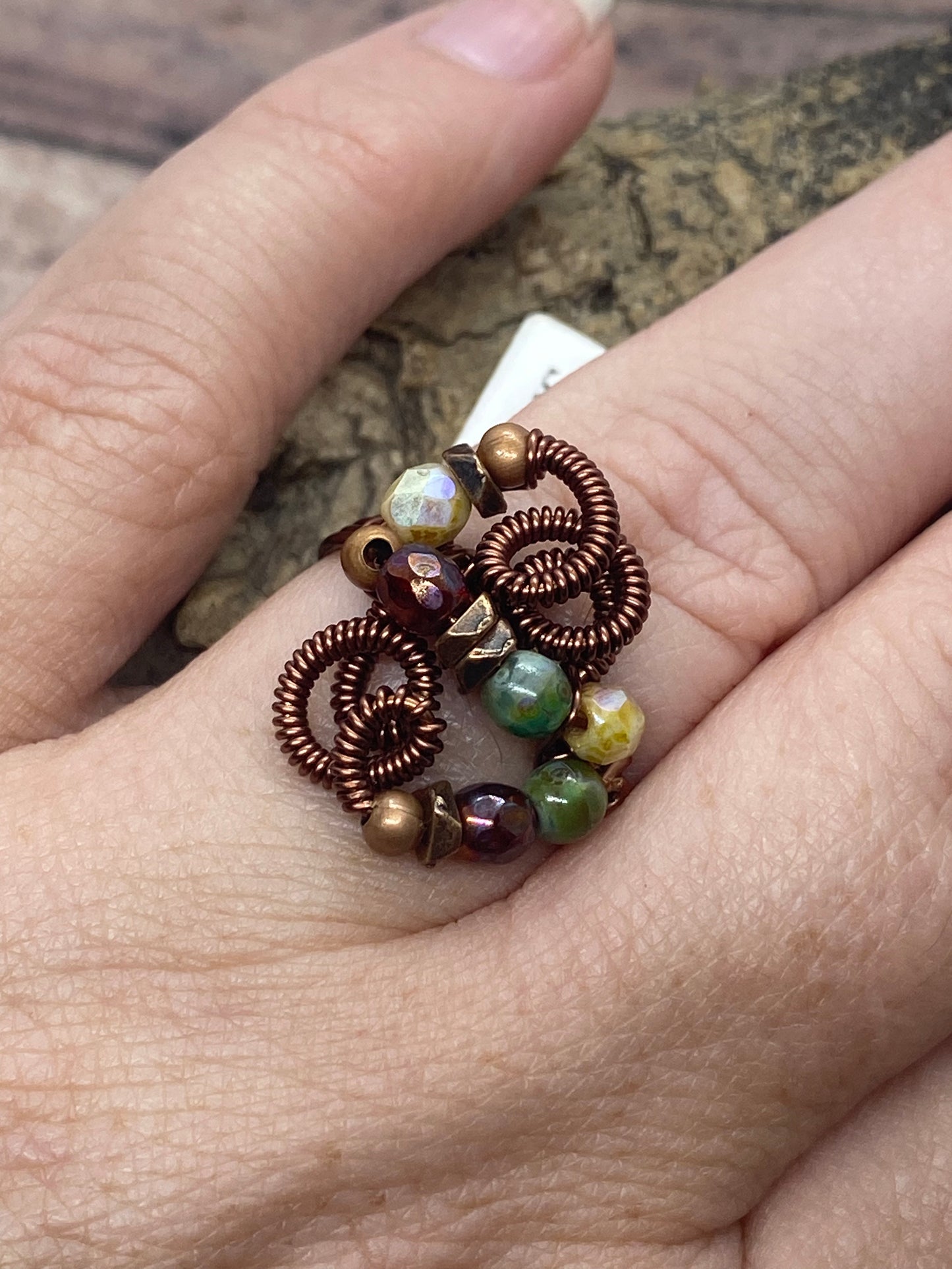 Size 9 handcrafted ring.  Item #1123-11