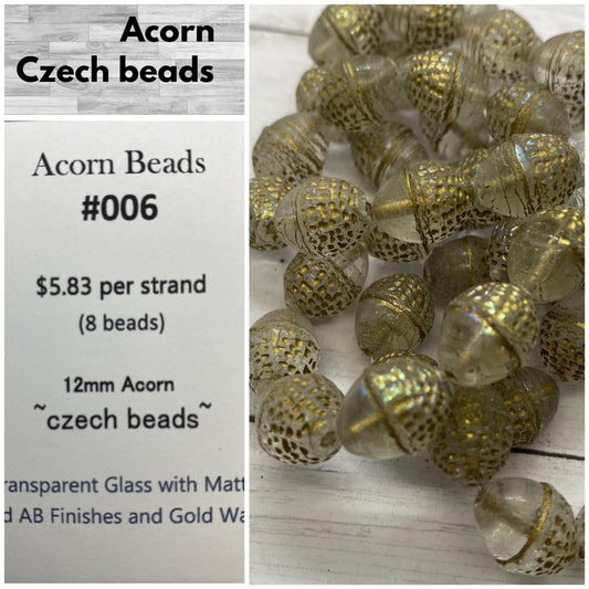 Acorn Beads 10x12mm #006