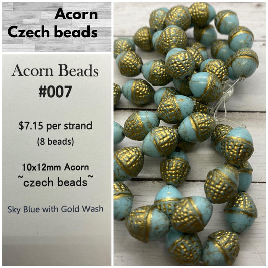 Acorn Beads 10x12mm #007