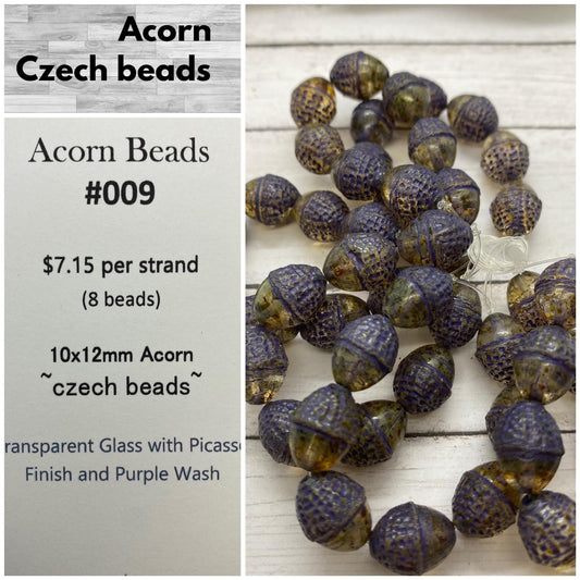 Acorn Beads 10x12mm #009