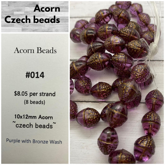 Acorn Beads 10x12mm #014