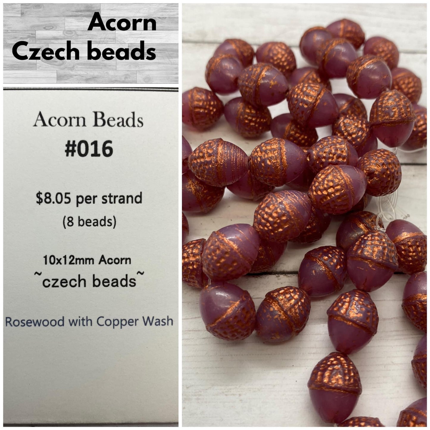 Acorn Beads 10x12mm #016