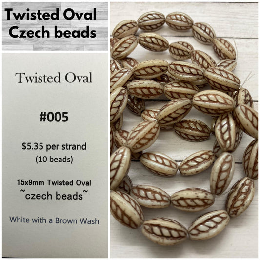Twisted Oval 15x9mm #005